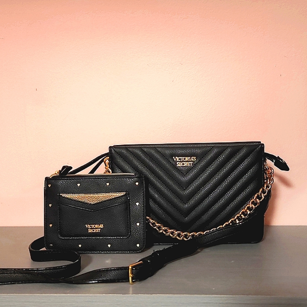 Victoria's Secret small Crossbody Bag with Card Case Wallet